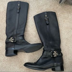 Black Tory Burch Riding Boots